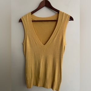 Mustard sweater vest size s